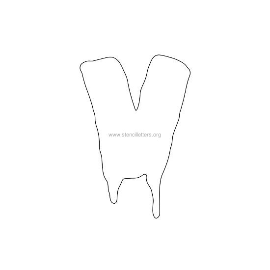halloween stencil letter v halloween stencil letter v