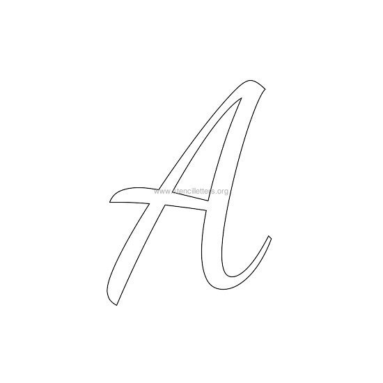 uppercase wedding stencil letter a uppercase wedding stencil letter a