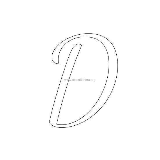 uppercase wedding stencil letter d uppercase wedding stencil letter d
