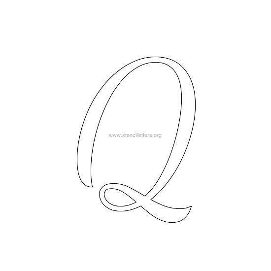 uppercase wedding stencil letter q uppercase wedding stencil letter q