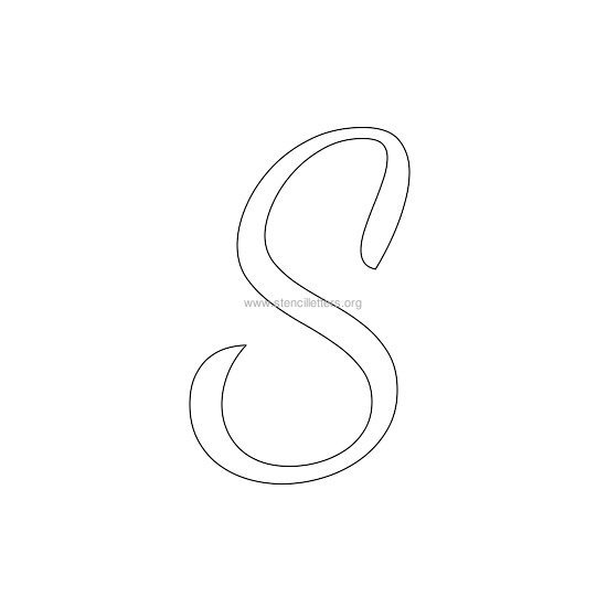 uppercase wedding stencil letter s uppercase wedding stencil letter s