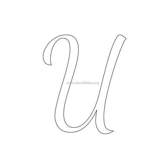 uppercase wedding stencil letter u uppercase wedding stencil letter u
