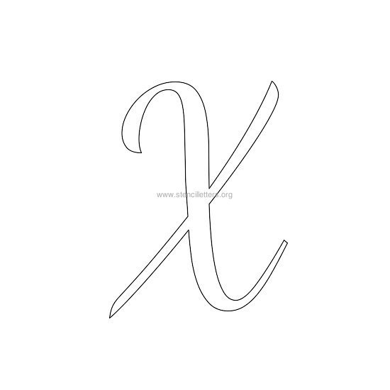 uppercase wedding stencil letter x uppercase wedding stencil letter x