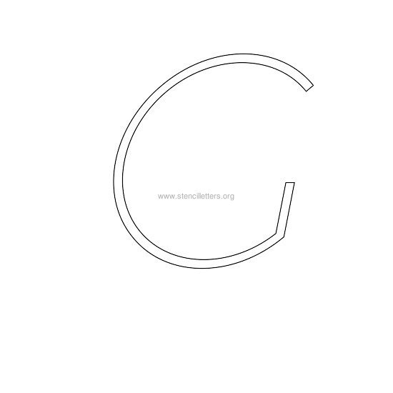 uppercase italic wall stencil letter g uppercase italic wall stencil letter g