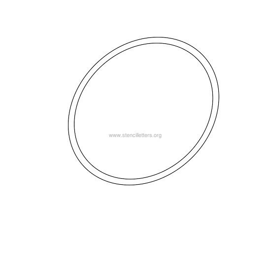 uppercase italic wall stencil letter o uppercase italic wall stencil letter o