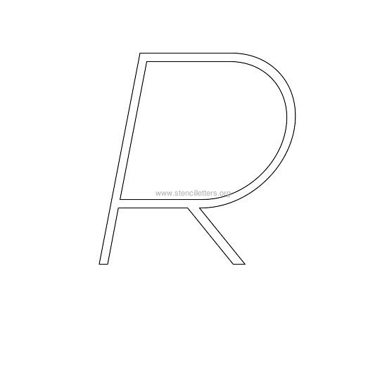 uppercase italic wall stencil letter r uppercase italic wall stencil letter r