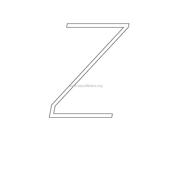 uppercase italic wall stencil letter z uppercase italic wall stencil letter z