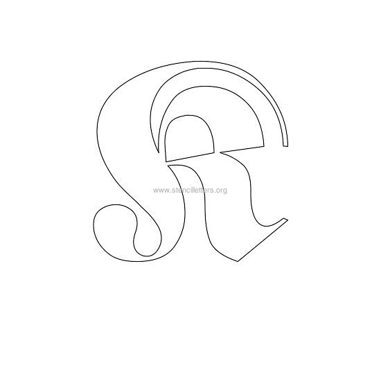 uppercase old-english wall stencil letter k uppercase old-english wall stencil letter k