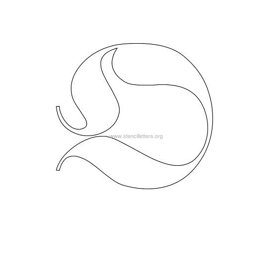 uppercase old-english wall stencil letter o uppercase old-english wall stencil letter o