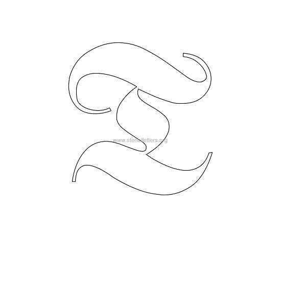 uppercase old-english wall stencil letter t uppercase old-english wall stencil letter t