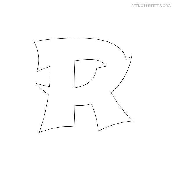 Stencil Letter Japanese R Stencil Letter Japanese R