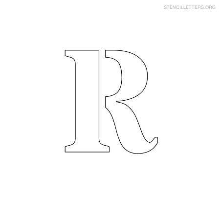 Stencil Letter Small R Stencil Letter Small R