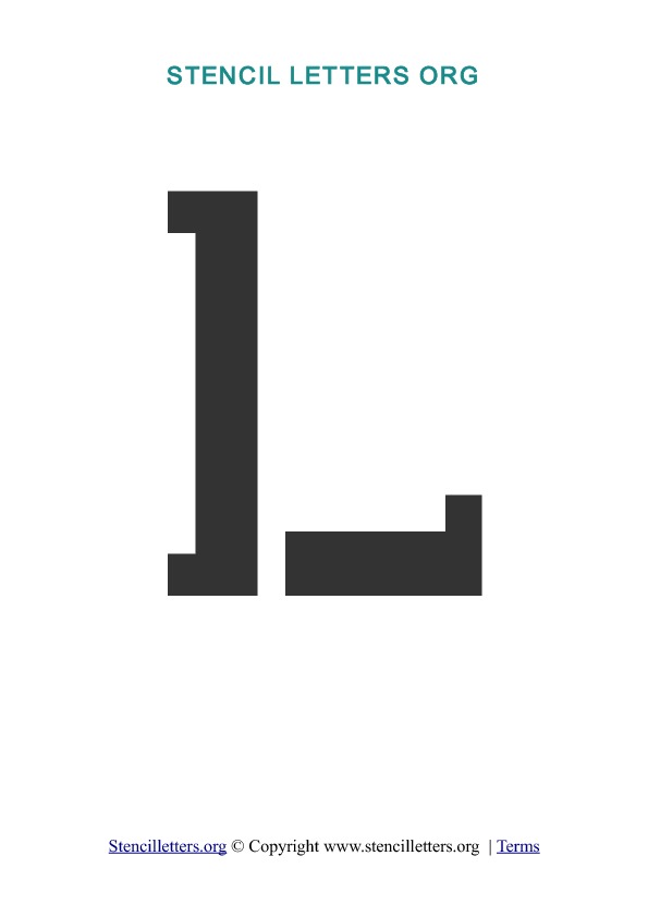 PDF Stencil Template L PDF Stencil Template L