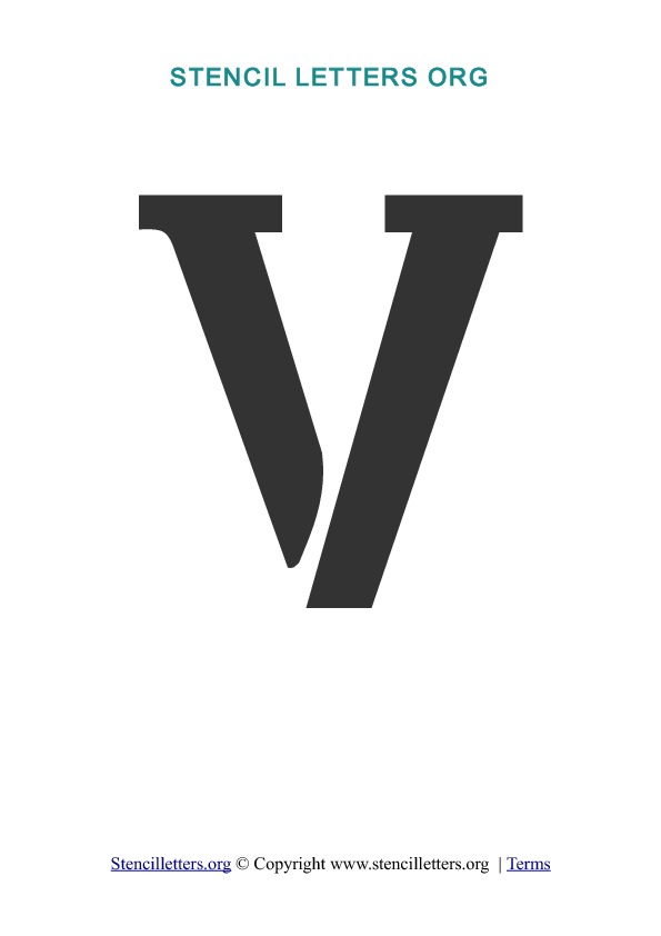 PDF Stencil Template V PDF Stencil Template V