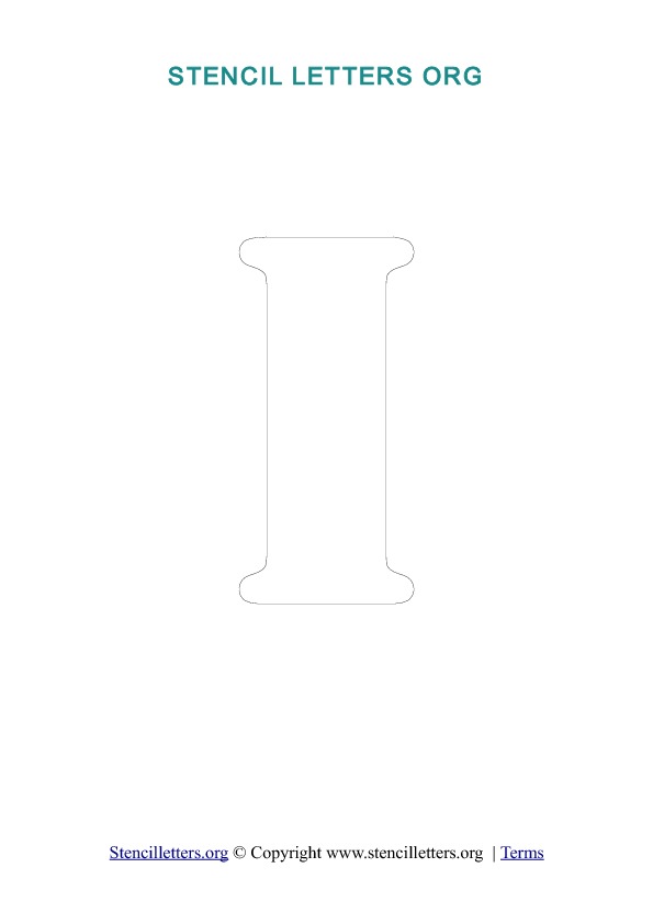 PDF Stencil Template Outline I PDF Stencil Template Outline I