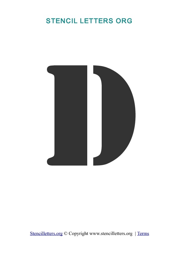 PDF Stencil Template D PDF Stencil Template D
