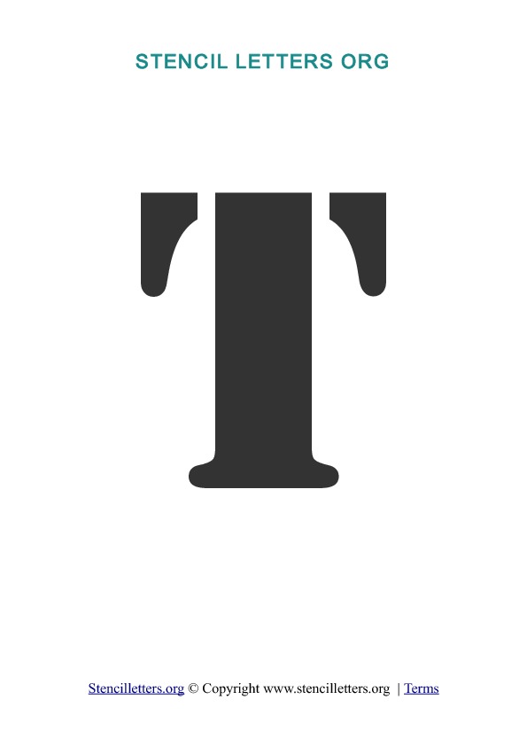 PDF Stencil Template T PDF Stencil Template T