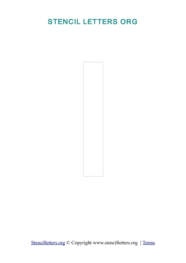 PDF Stencil Template Outline I PDF Stencil Template Outline I