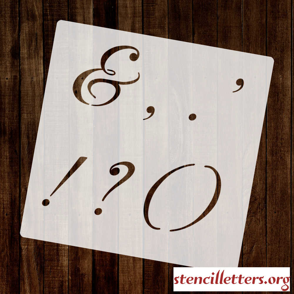 STYLISH in CALLIGRAPHY punctuation