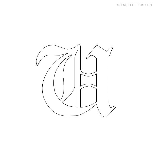 Stencil Letter Gothic U Stencil Letter Gothic U