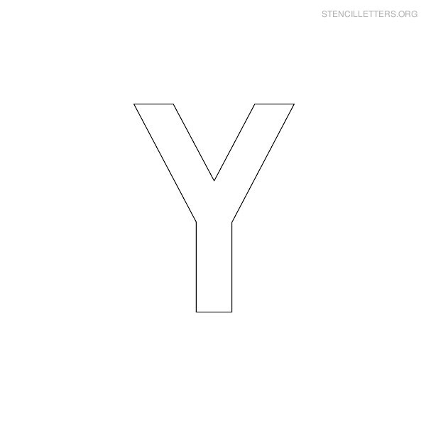 Stencil Letter Military Y Stencil Letter Military Y